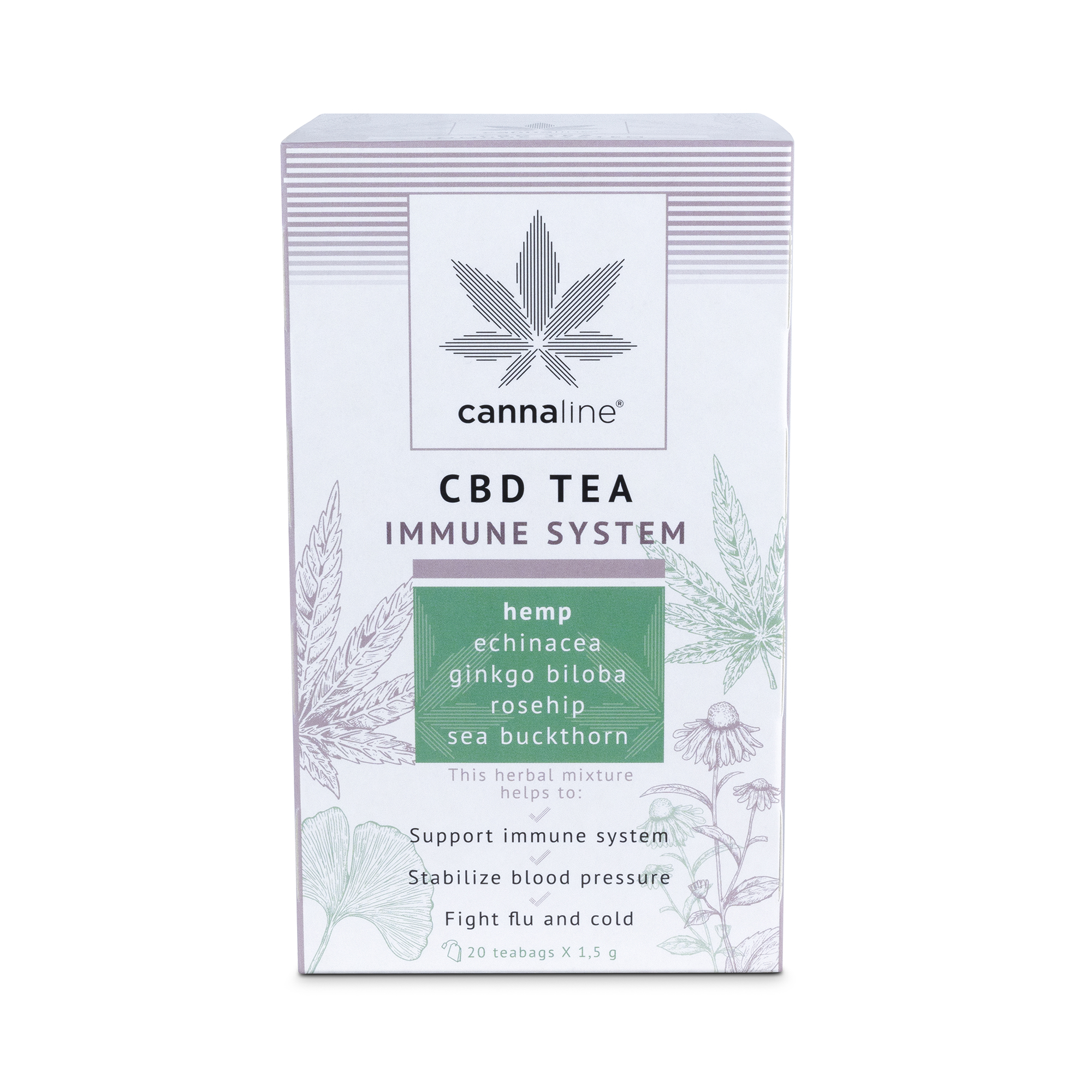 Cannaline CBD Tea IMMUNE SYSTEM - Cannaline - Highest Quality Hemp And ...