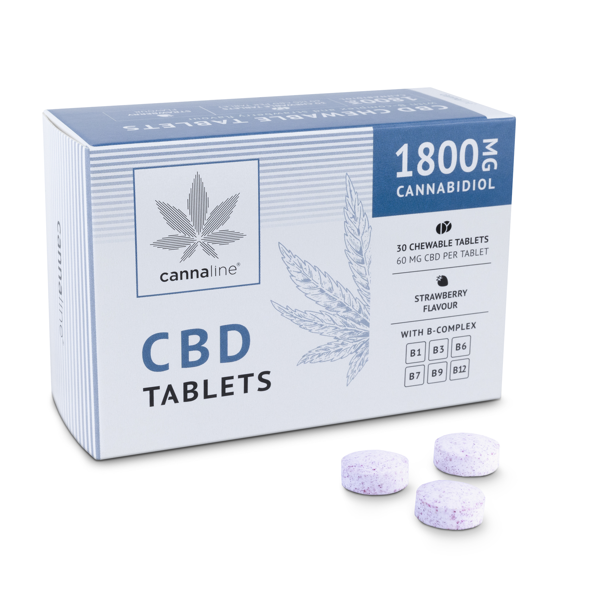 CBD Tablets With B-Complex Vitamins - 1800mg CBD - Cannaline - Highest ...